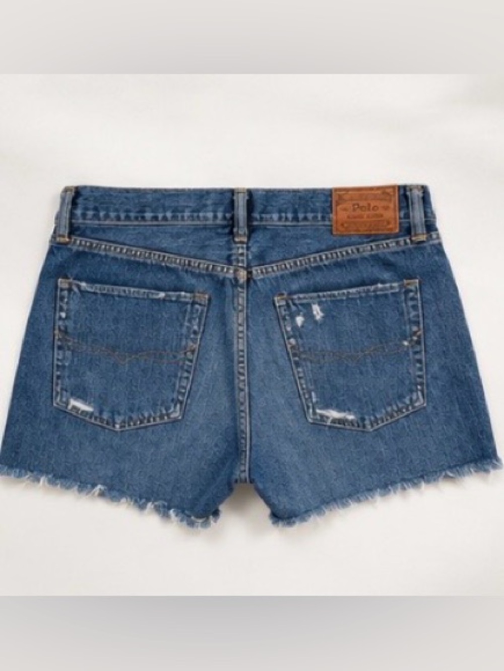 Polo Ralph Lauren Crosby Distressed Denim Cutoff Shorts 31 Cotton EUC - Picture 3 of 6